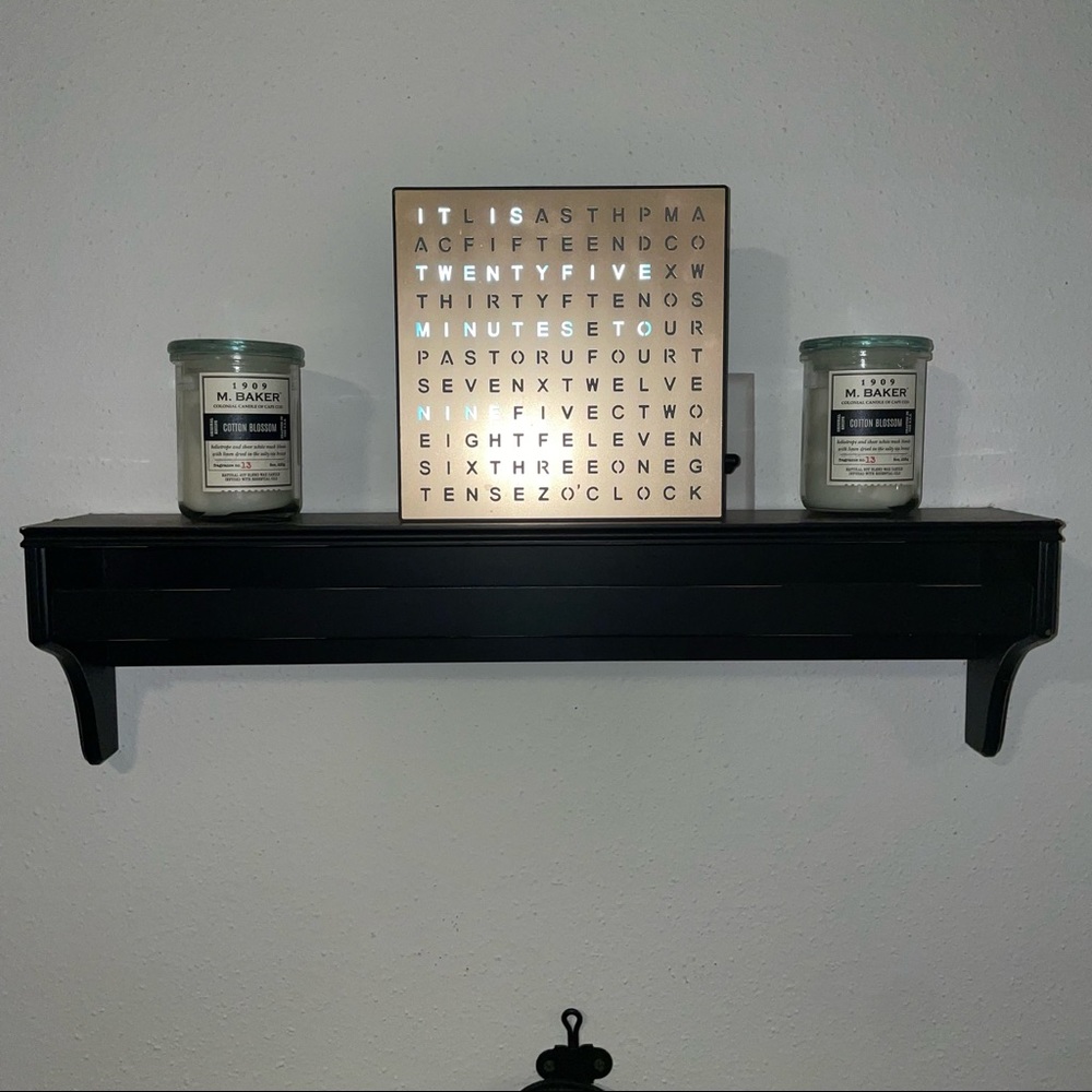 Black Shelf w/ Hanging Rod